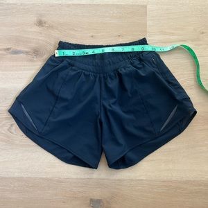 Lululemon Hotty Hot shorts, 4” inseam, navy, size 0, excellent condition